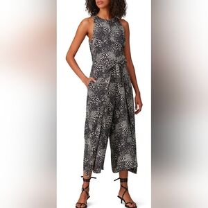 Joie Mairead  D Jumpsuit Black And Cream Size 0 Rent The Runway